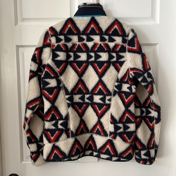 Like New🔥 Patagonia Classic Retro-X Fleece Jacket Brass Hawk: Smolder Blue M - Picture 7 of 17